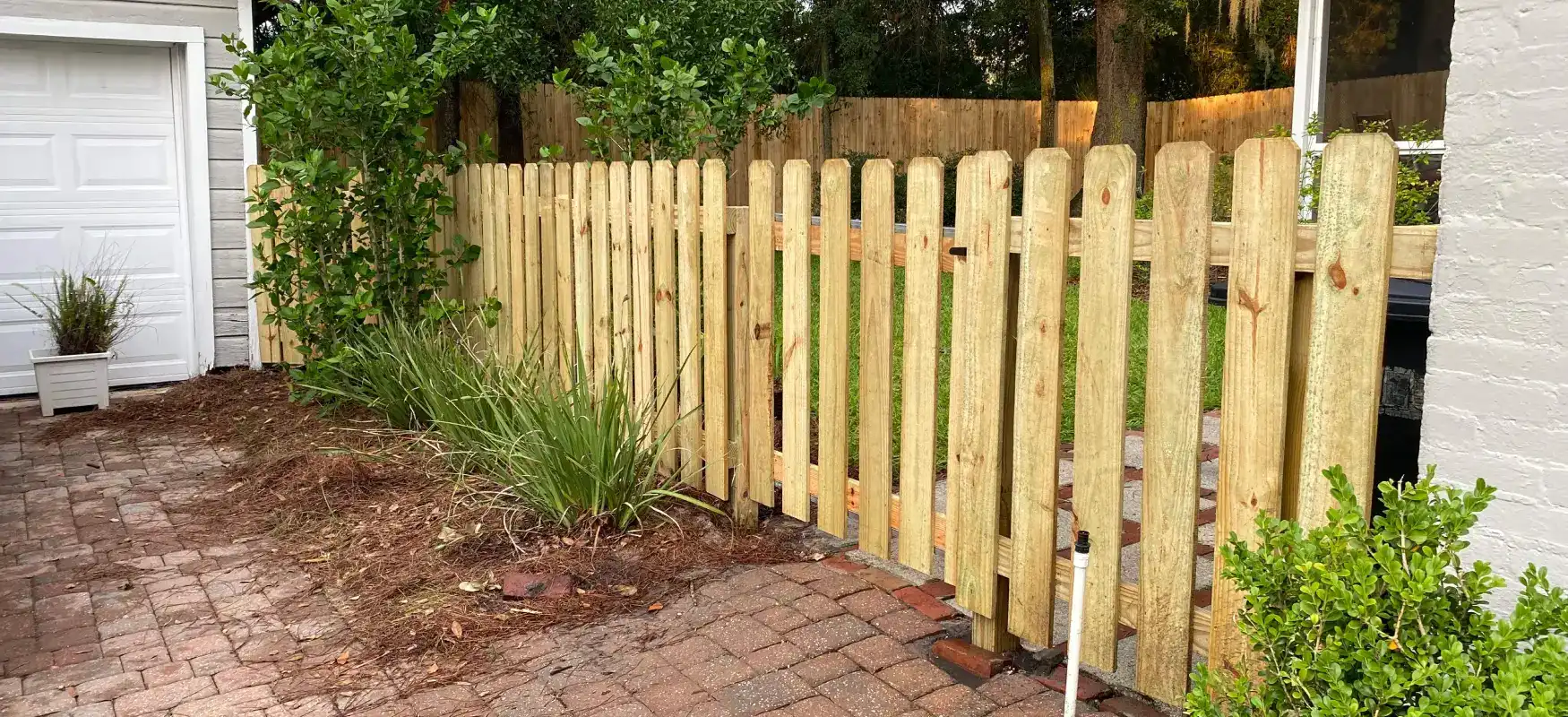 Brand New Picket Fence Photo Compressed