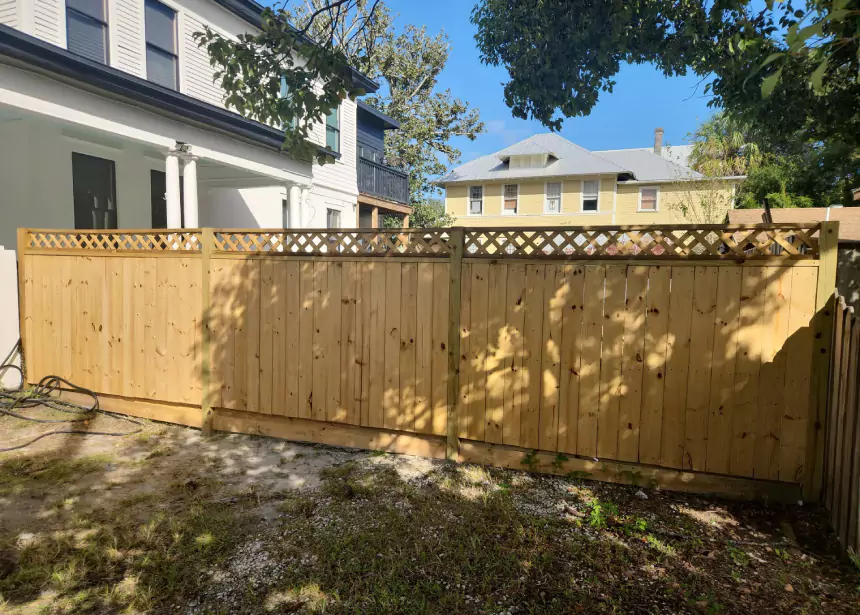 Custom Wood Fence After 1