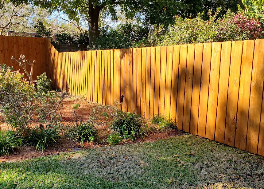 Dark Colored Privacy Fence Rise