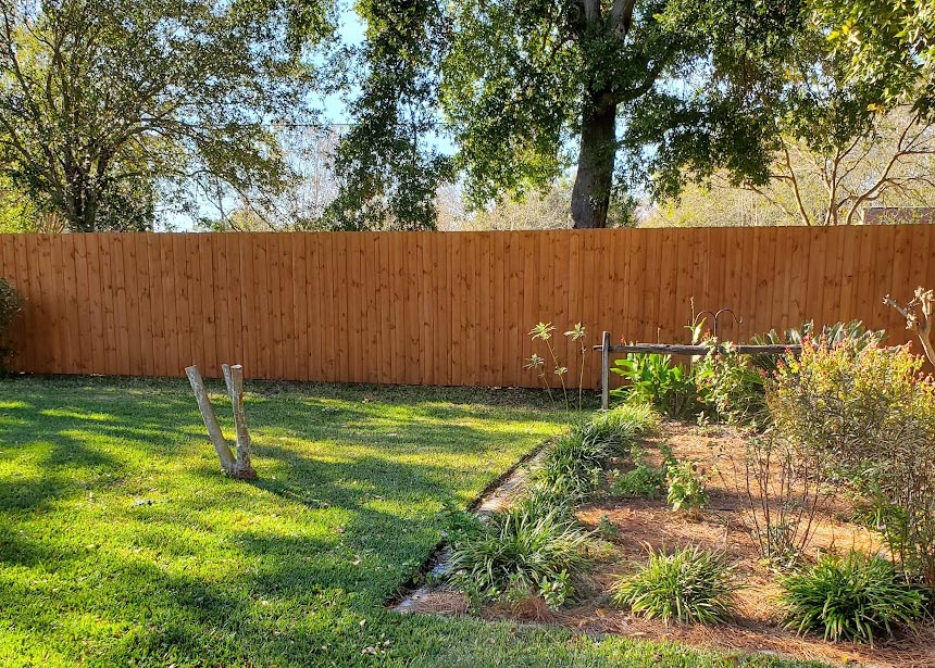 Dark Colored Privacy Fence