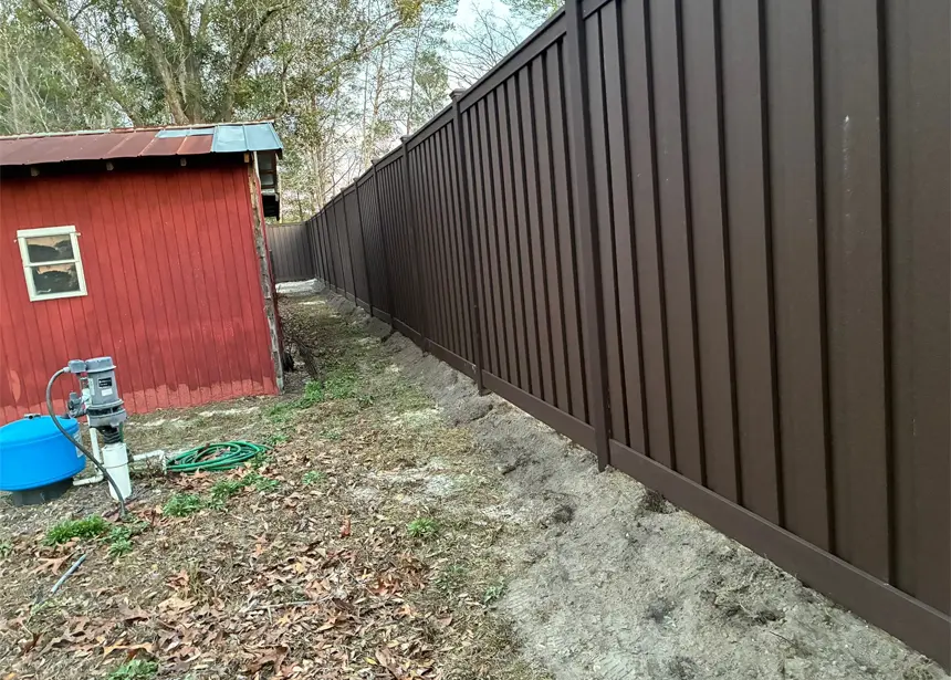 Low-maintenance Trex fencing installed by Jacksonville fence company