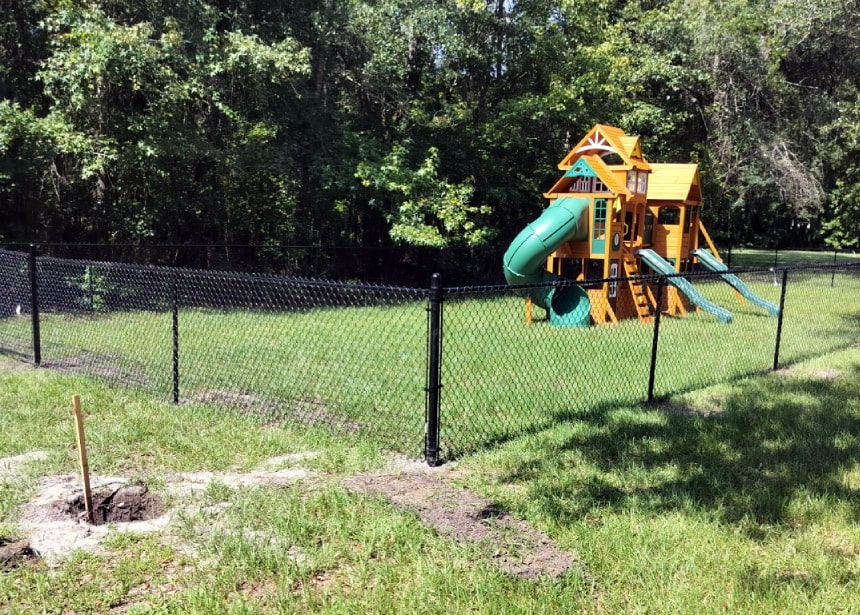 Playground Chain Link Corner