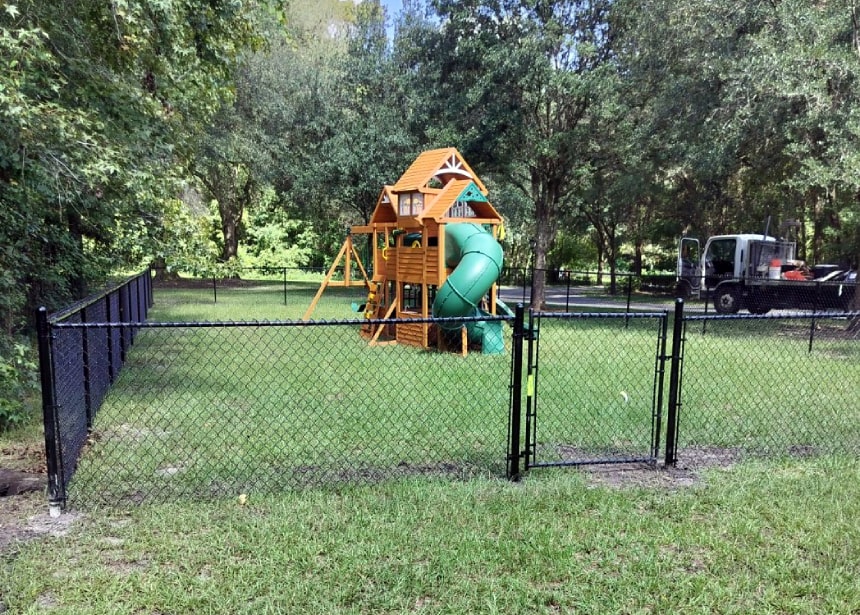 Playground Chain Link Gate