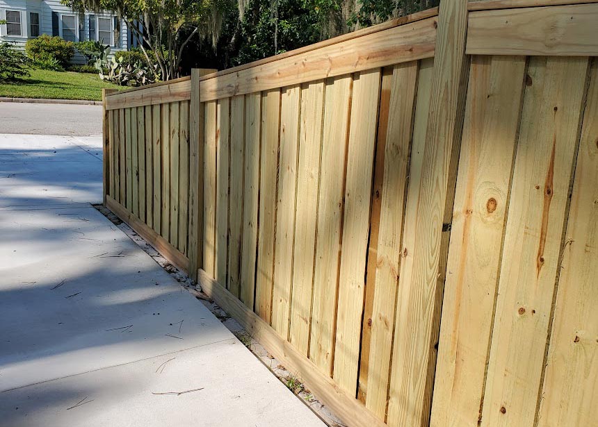 Privacy Fencing Along Driveway