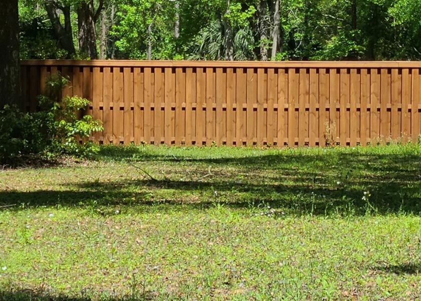 Sable Brown Stain On Wooden Fence