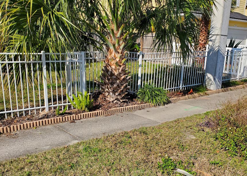 White Metal Fence