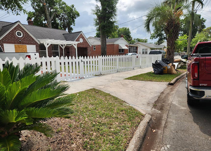 White Picket Fence Front