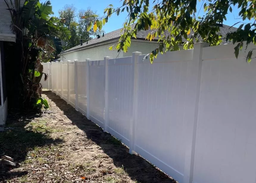 White Vinyl Privacy 1