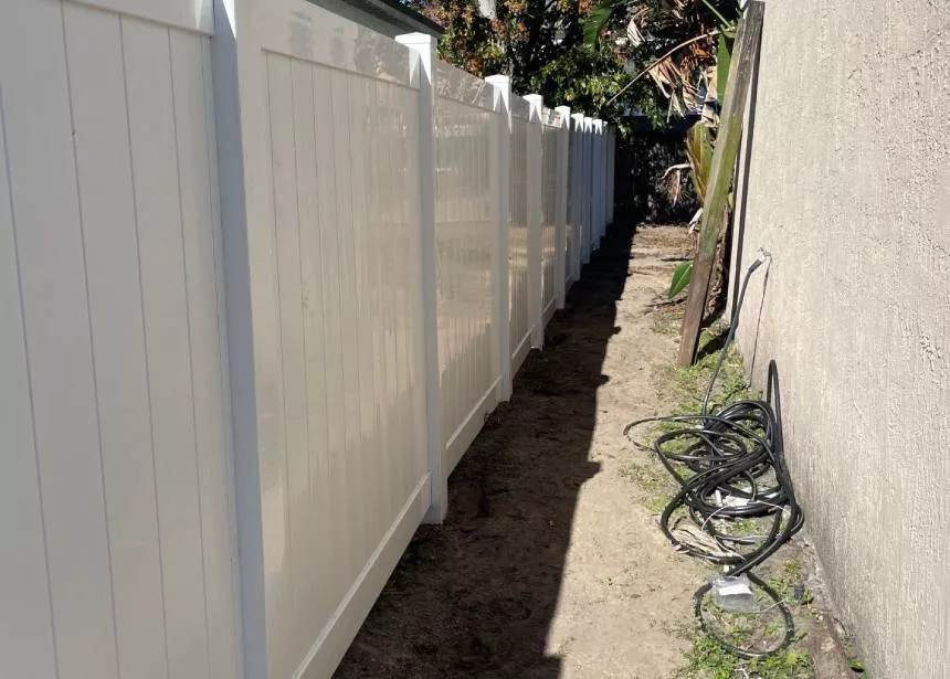 White Vinyl Privacy 3