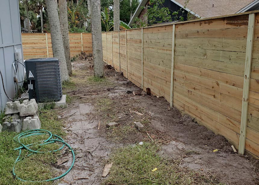 Wood Fence Around Other Side Of House