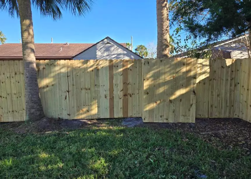 Wood Fencing Around Trees