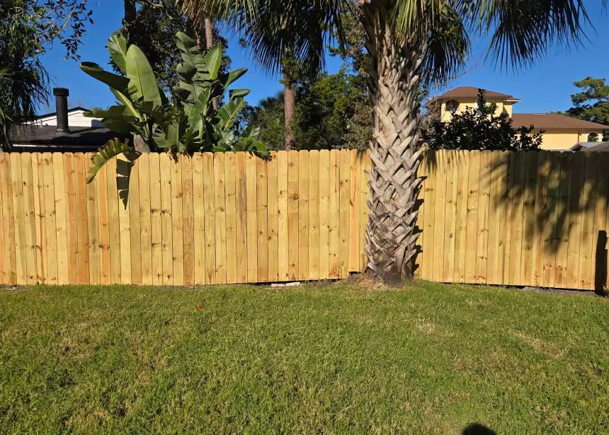 Wood Fence Around Tree 3