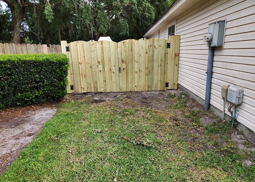 Wooden Double Gate